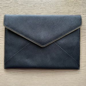 Rebecca Minkoff Leo Envelope Clutch in Black/Gold